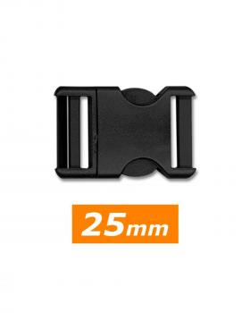 Attache clip 25mm (x1) Noir - Tissushop