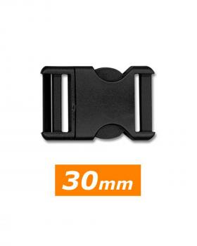 Attache clip 30mm (x1) Noir - Tissushop