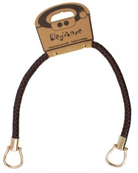 Brown imitation leather bag handle (x1) Gold - Tissushop