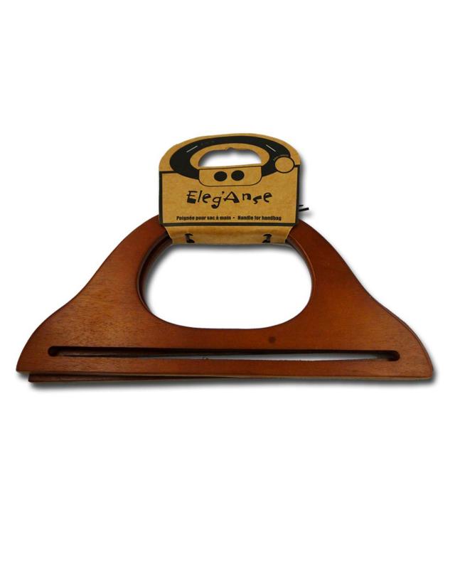 Wooden triangle bag handles (x2) - Tissushop