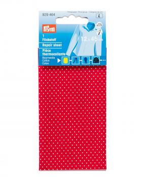 Iron-on patch peas 12x45cm Prym Red - Tissushop