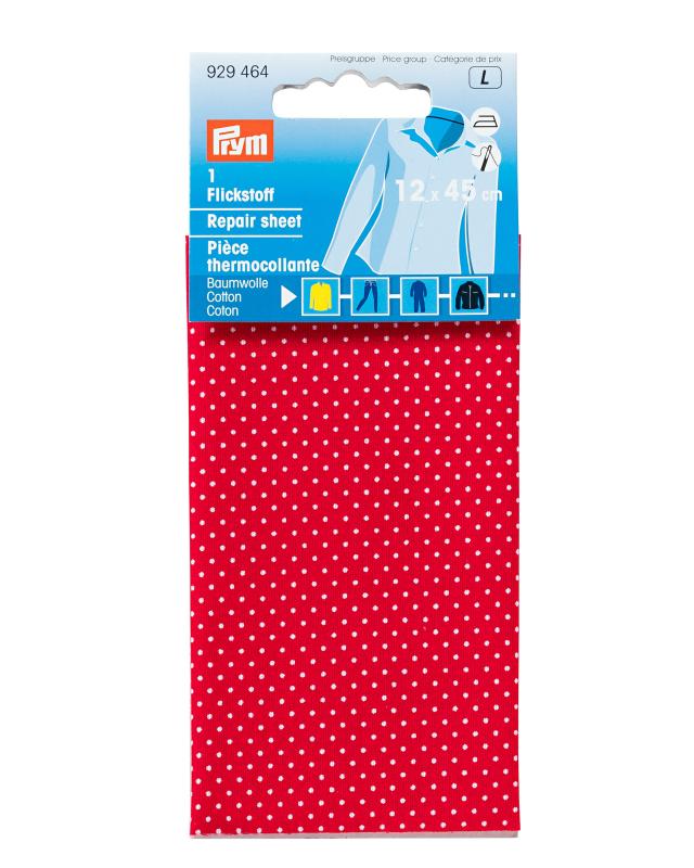 Iron-on patch peas 12x45cm Prym Red - Tissushop