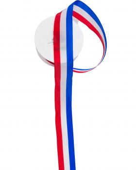 Tricolour ribbon France 40 mm - Tissushop