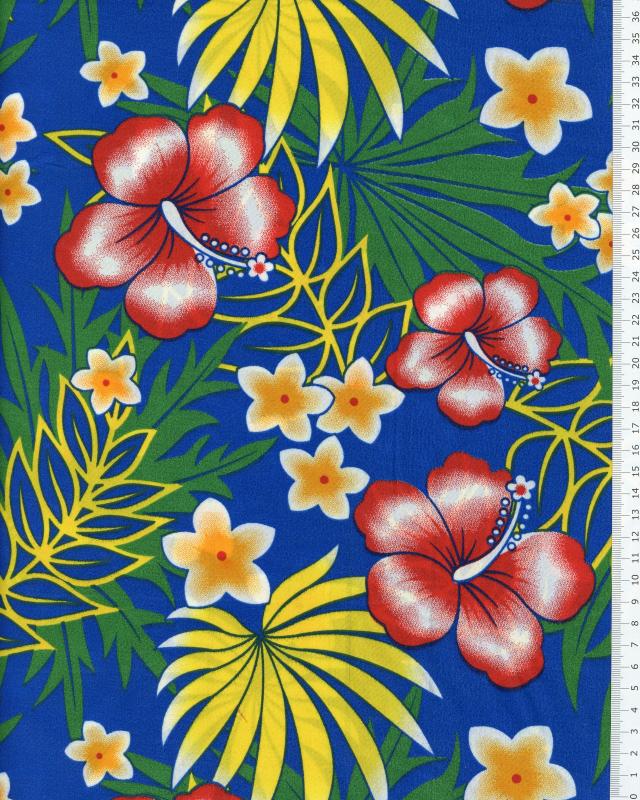 Polynesian Fabric TUAMOTU Blue - Tissushop