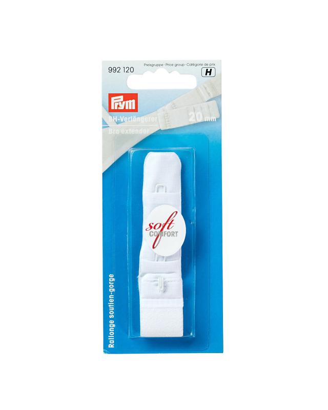 Rallonge soutien-gorge 20mm Prym (x1) Blanc - Tissushop