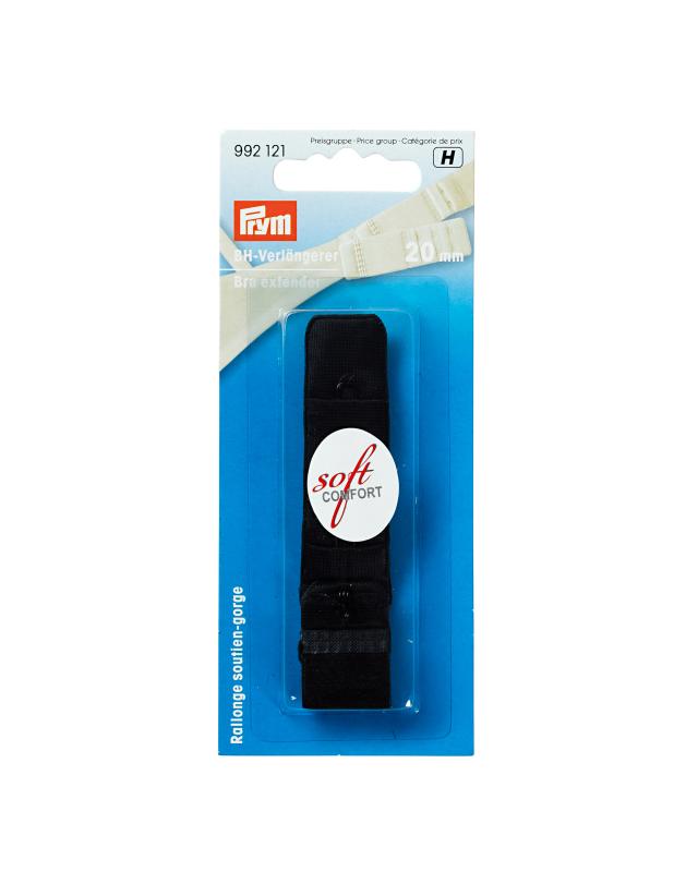 Bra extension 20mm Prym (x1) Black - Tissushop