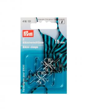 Prym Bikini Fastener 15mm (x2) Transparent - Tissushop