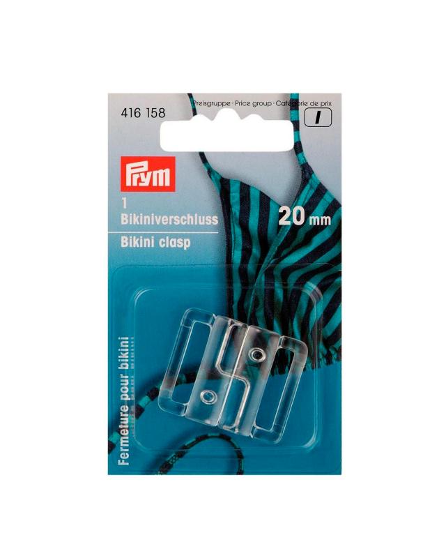 Prym Bikini Fastener 20mm (x1) Transparent - Tissushop
