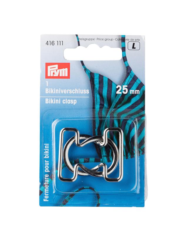 Prym Bikini Fastener 25mm Silver - Tissushop