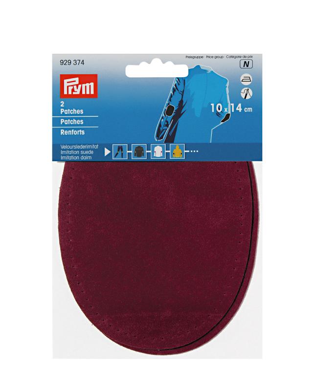 Renforts imitation daim 10x14cm Prym Bordeaux - Tissushop