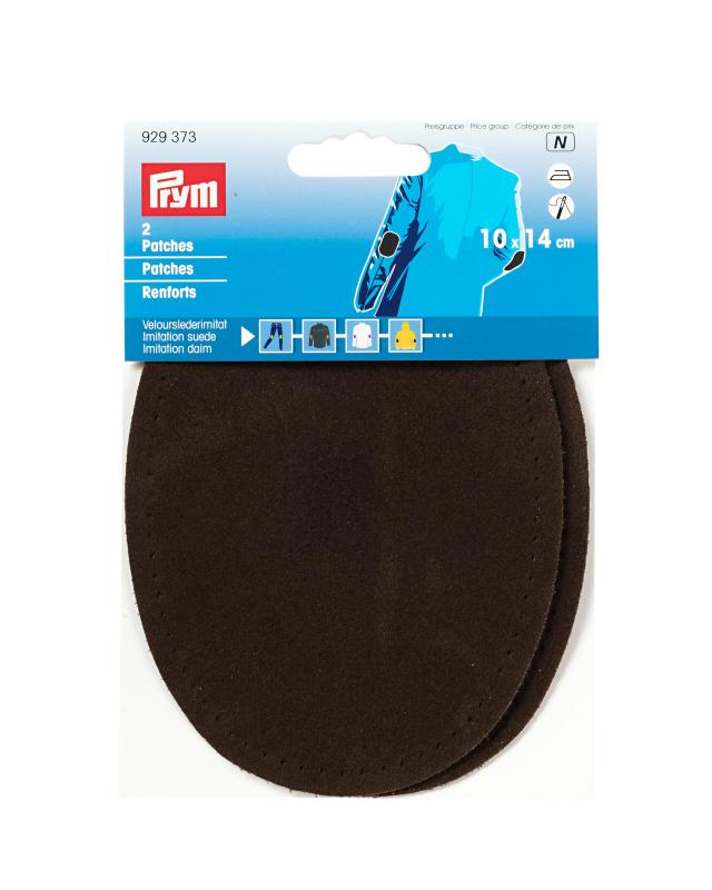 Imitation suede reinforcements 10x14cm Prym Dark Brown - Tissushop