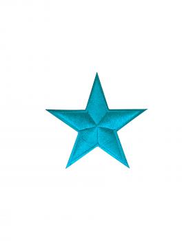 Star patch Turquoise Blue - Tissushop