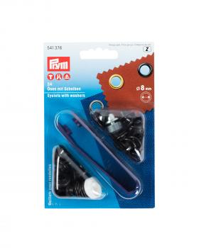 Oeillets avec rondelles 8mm Prym (x24) Métal - Tissushop