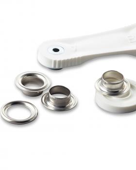 Eyelets with washers 11mm Prym (x15) Silver - Tissushop