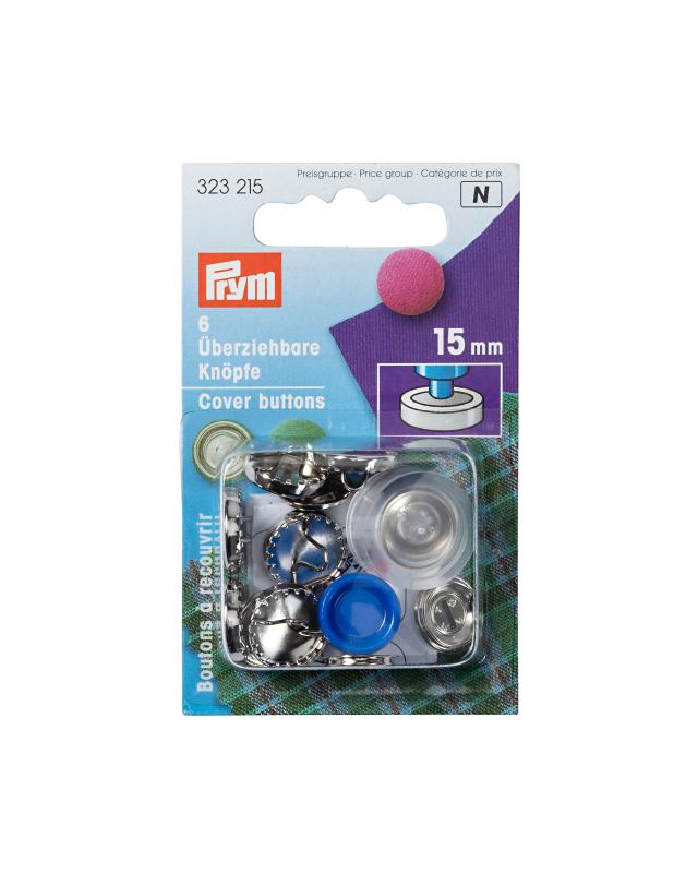 Boutons à recouvrir 15mm Prym (x6) - Tissushop