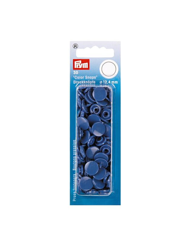 Press fasteners 12.4mm Prym (x30) Blue - Tissushop