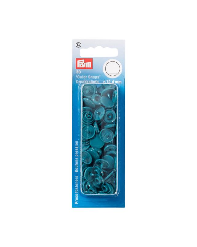 Press fasteners 12.4mm Prym (x30) Dark Cyan - Tissushop