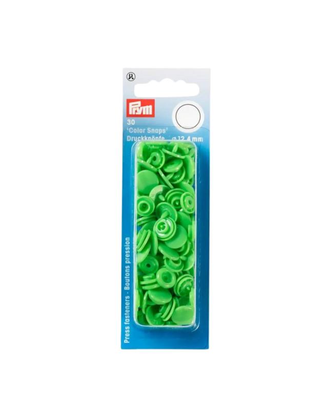 Press fasteners 12.4mm Prym (x30) Grass Green - Tissushop