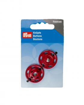 Boutons-pression 25mm Prym (x2) Rouge - Tissushop