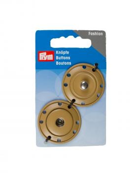 Snap fasteners 35mm Prym (x2) Beige - Tissushop