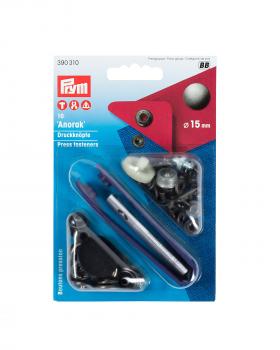 Kit boutons pression spécial anorak 15mm Prym Acier - Tissushop