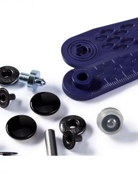 Kit boutons pression spécial anorak 15mm Prym Noir - Tissushop