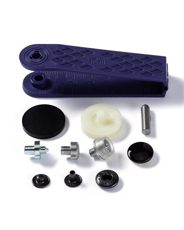 Kit boutons pression spécial anorak 15mm Prym Noir - Tissushop