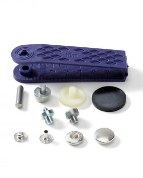 Kit boutons pression spécial anorak 15mm Prym Argent - Tissushop