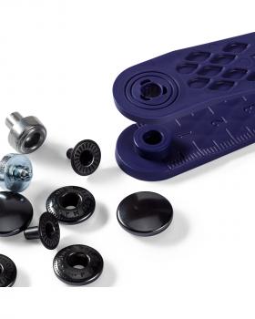 Kit boutons pression spécial anorak 15mm Prym Gris Anthracite - Tissushop