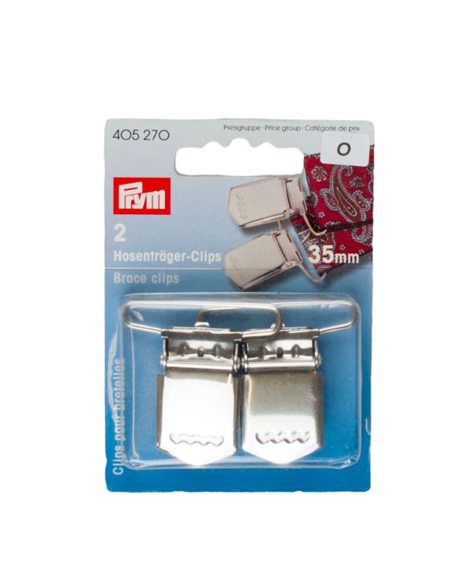 Clips pour bretelles 35mm Prym (x2) Argent - Tissushop