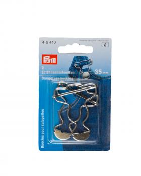 Prym 35mm Dungarees Buckles (x2) Silver - Tissushop