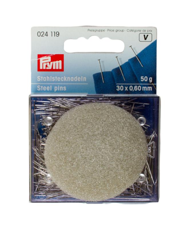 Epingles à piquer en acier 30x0,60mm Prym - Tissushop