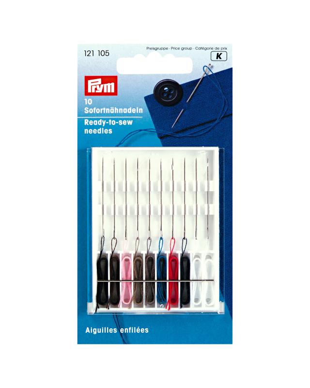 Aiguilles enfilées Prym (x10) - Tissushop