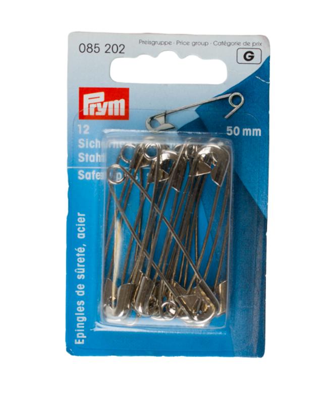 Safety Pins 50mm Prym (x12) - Tissushop