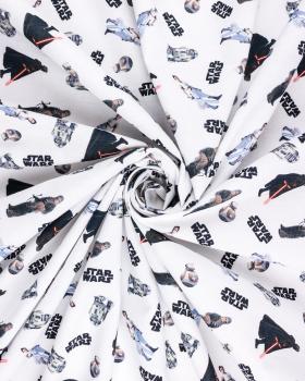 Cotton popelin Star Wars White - Tissushop