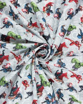 Cotton poplin Marvel Avengers Light Grey - Tissushop