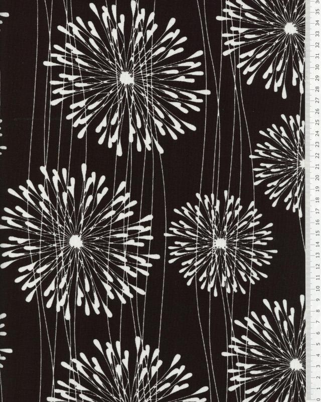 Viscose Linen Dandelion Black - Tissushop