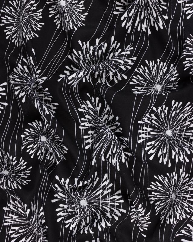 Viscose Linen Dandelion Black - Tissushop