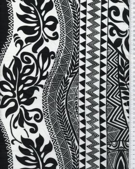 Polynesian Fabric EIMEO Black - Tissushop