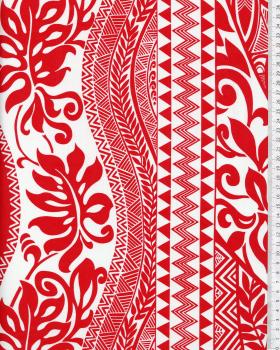 Polynesian Fabric EIMEO Red - Tissushop