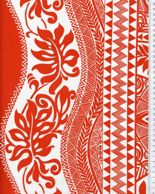 Polynesian Fabric EIMEO Coral - Tissushop