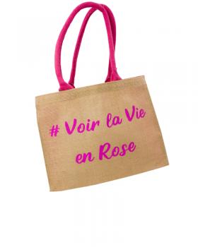 Sac shopping #Voir la Vie en Rose - Tissushop