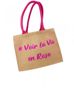 Shopping bag #Voir la Vie en Rose - Tissushop