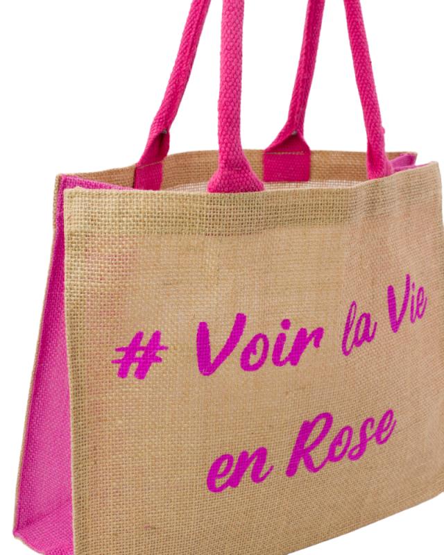 Shopping bag #Voir la Vie en Rose - Tissushop