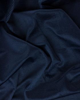 Double-sided corduroy with Teddy backing Navy Blue - Tissushop