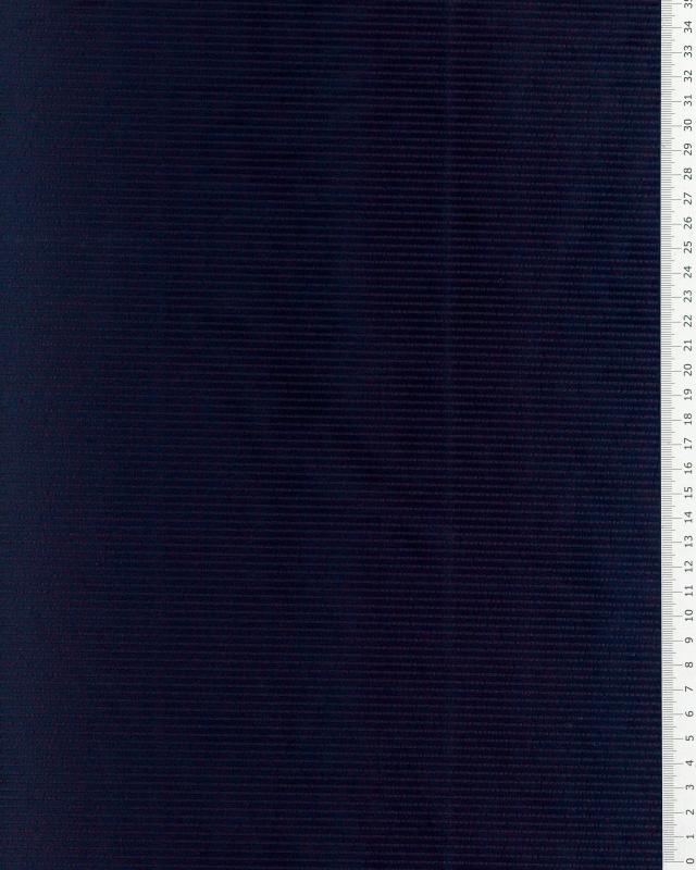 Double-sided corduroy with Teddy backing Navy Blue - Tissushop