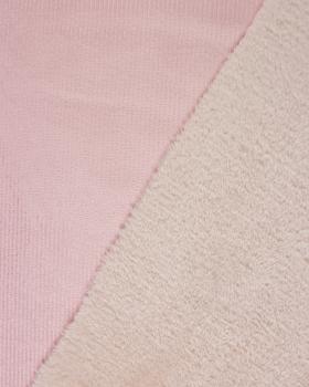 Double-sided corduroy with Teddy backing Old Pink - Tissushop