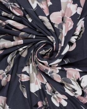 Viscose stretch pivoine Gris - Tissushop