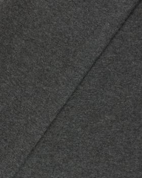 Jersey tubulaire bord-côte Gris Anthracite Chiné - Tissushop