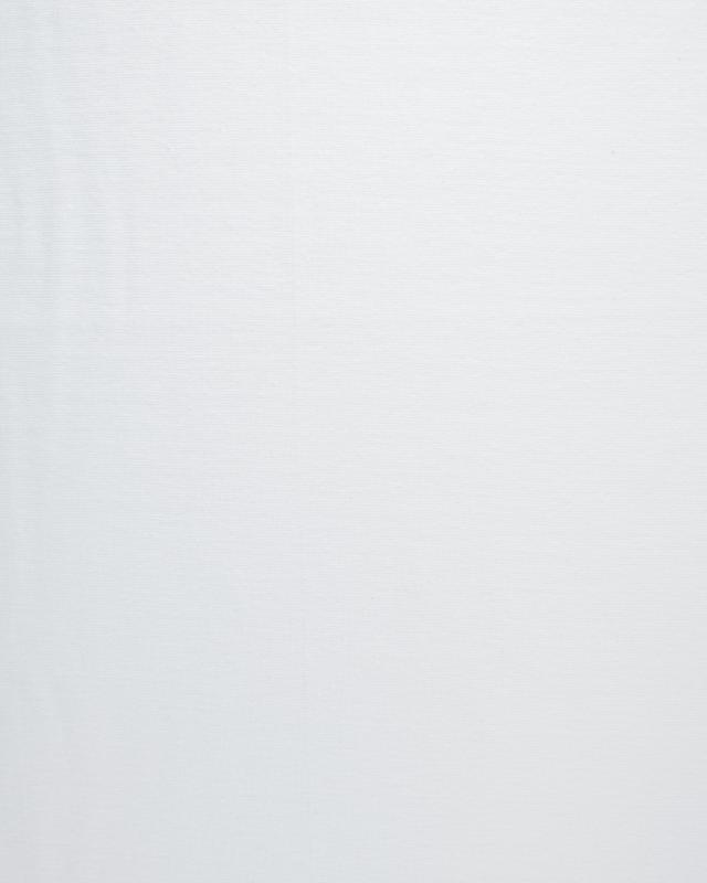Jersey tubulaire bord-côte Blanc - Tissushop